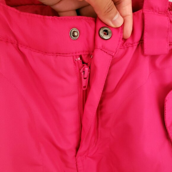 Total Girl Pink Insulated Winter Snow Bib Pants Outdoor Overalls Size 10/12 - Picture 7 of 16